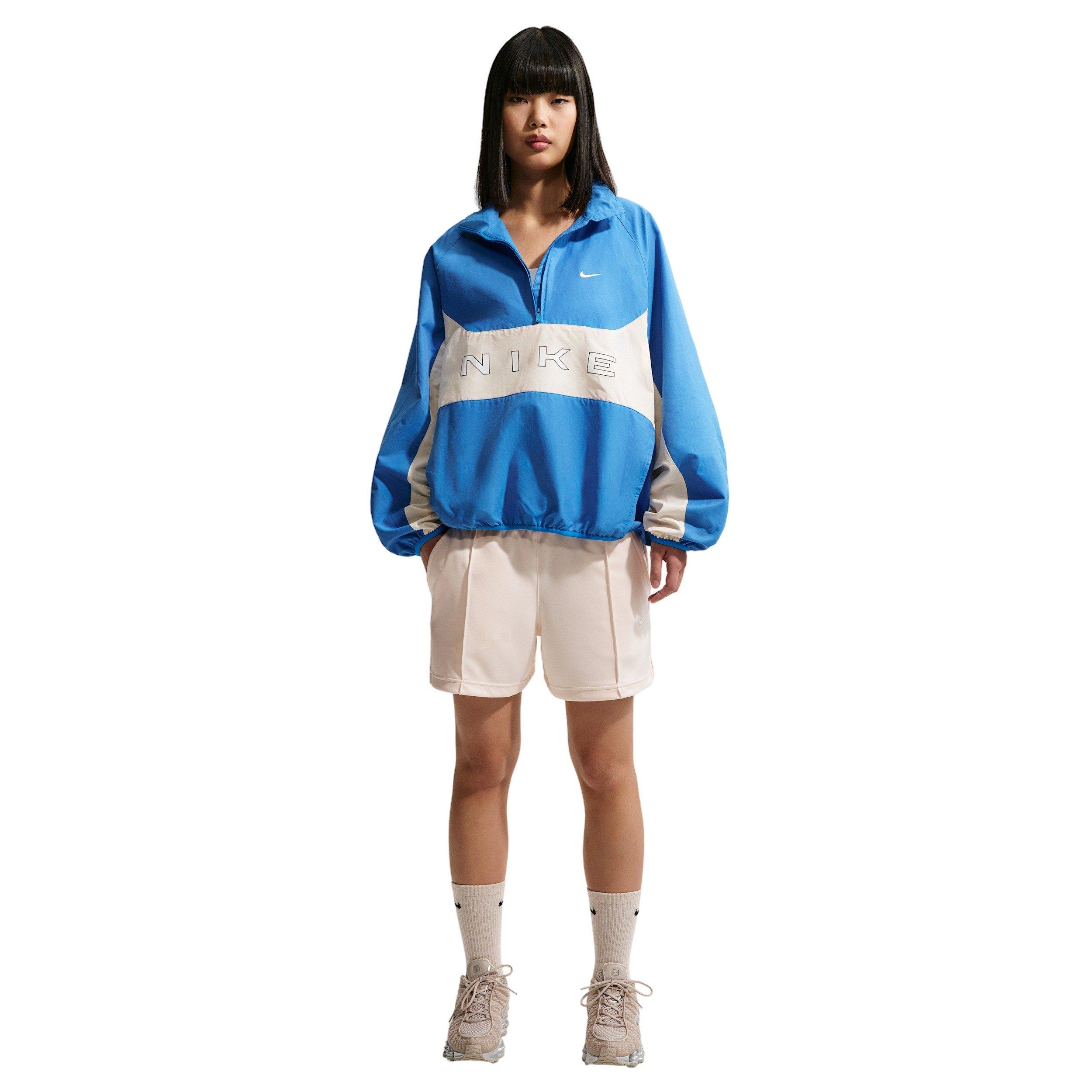 Nike Women's Sportswear Mid-Rise Poly Knit Track Shorts - CREAM
